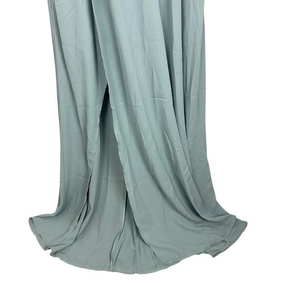 Show Me Your Mumu Kendall Maxi Bridesmaid Dress Solver Sage Crisp NWT - Picture 7 of 13